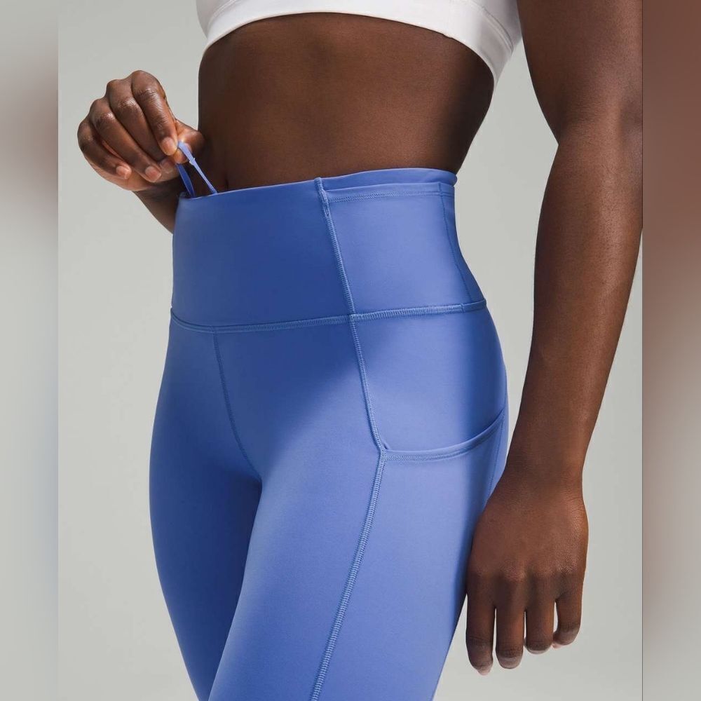 NWT Lululemon Fast and Free HR Tight 25" Wild Indigo - Picture 2 of 7
